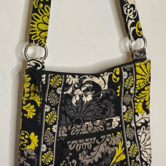 Vera Bradley Black Gray Yellow Floral Backpack & Crossbody Set main image 4